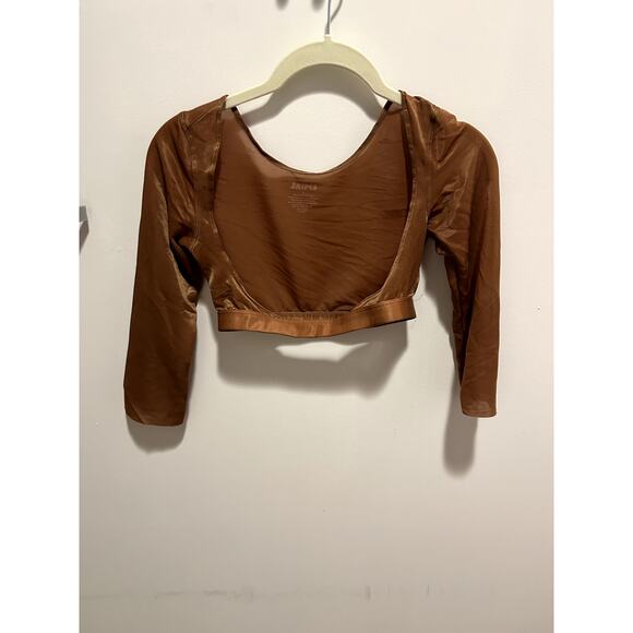 Skims Simply Bare Open Bust Arm Shaper Bronze Size Small - Picture 2 of 7